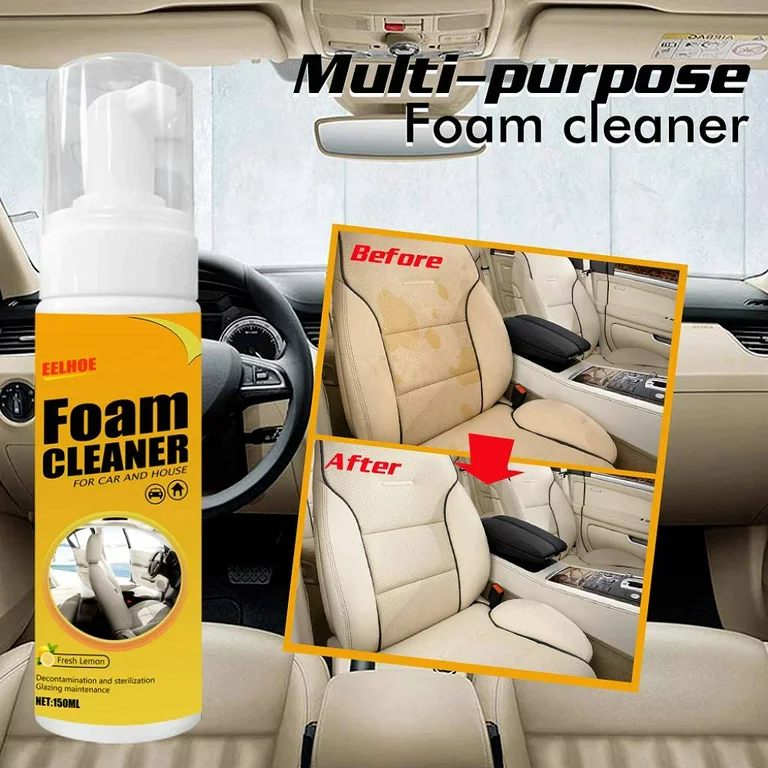 Car Foam Cleaner, Automotive Care, Cleaning Solution, Car Detailing, Eco-Friendly Cleaner